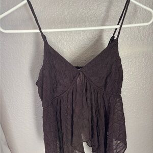 Elegant Black Spaghetti Strap Top